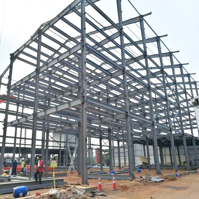 Pre-engineered Light Framework Steel Structure Flat Roof Multi Storey Design Office Apartment Buildings