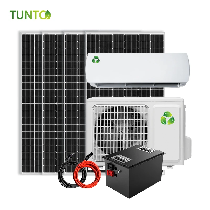 Wholesale 1.5ton 18000btu 2hp Solar DC48V Battery Powered Hybrid Split Solar Air Conditioner solar Air Conditioner