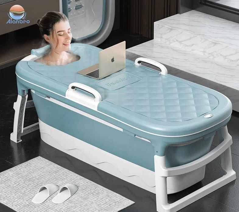 Portable Adult Bathtub Folding Shower Kids Swimming Sauna Spa Tub Bath Household Family Freestanding Bathtub