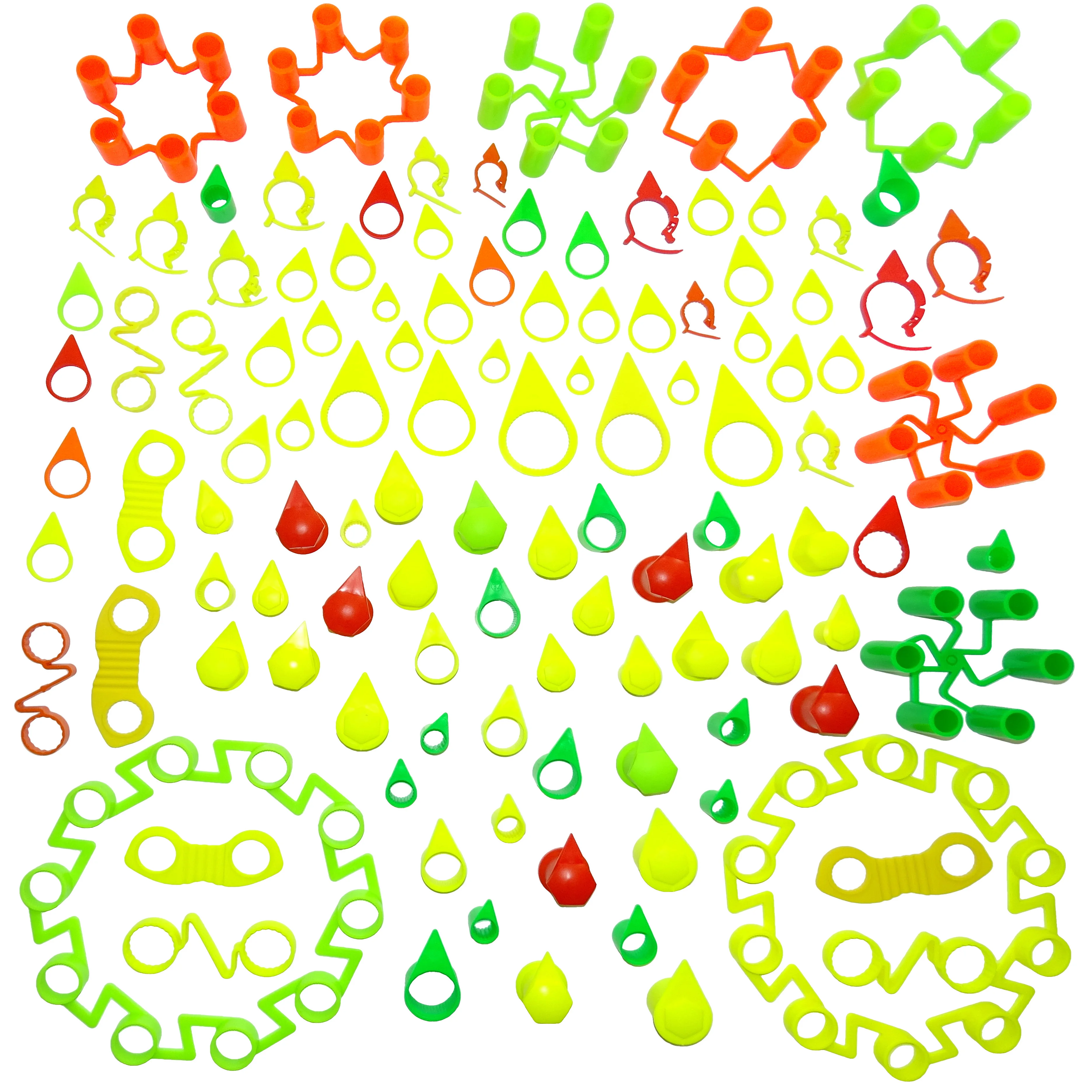 Samples Wheel Parts Loose Wheel Nut Indicator PE Yellow Plastic Nut Checker Safety Lug Nut Indicators