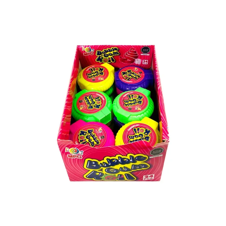 Factory Wholesale Big Size Fruit Crazy Roll Chewing Bubble Gum