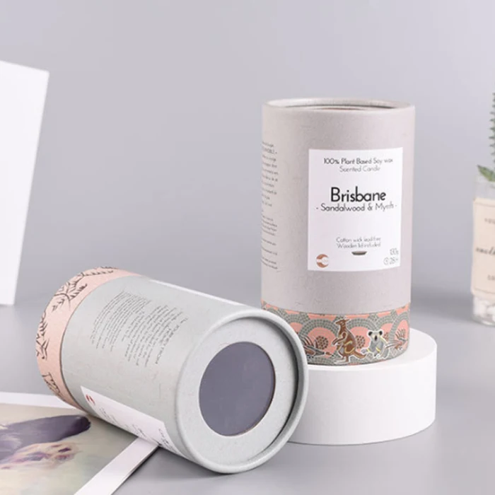 custom cardboard   tea paper coffee cardboard tube packaging kraft cardboard powder packaging tube