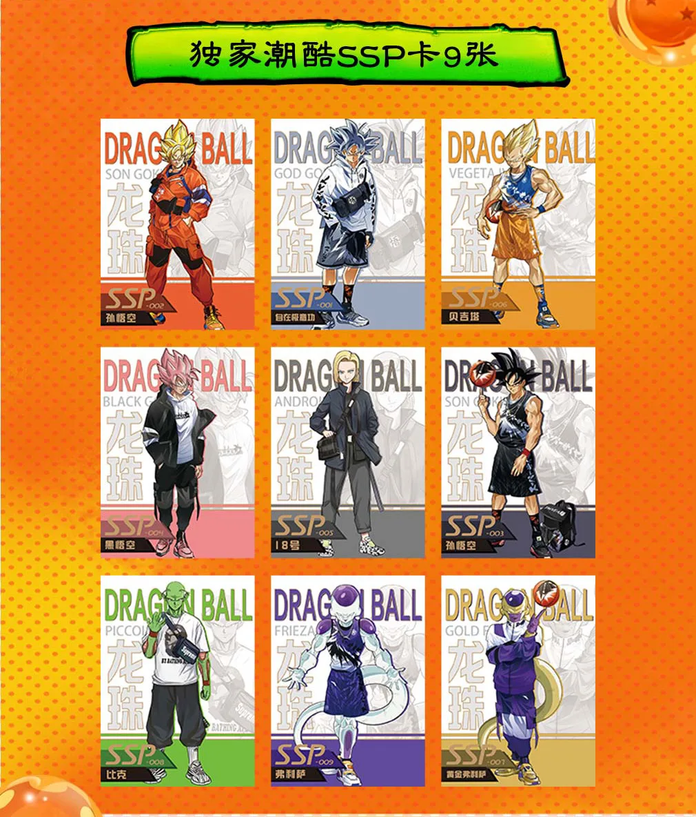 Оригинальная аниме-фигурка google 36 коробок оптовая продажа карточка SSP DRAGON BALL фигурка Сон Гоку Вегета IV детские игрушки подарки игровые