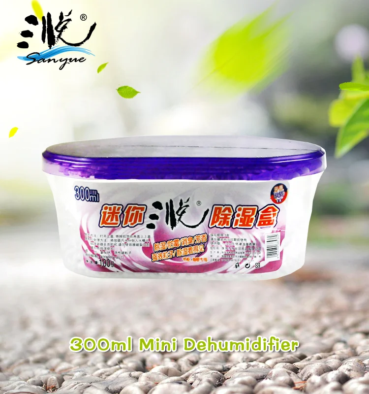 Household Products 300ml calcium chloride moisture absorber Mini Dehumidifier