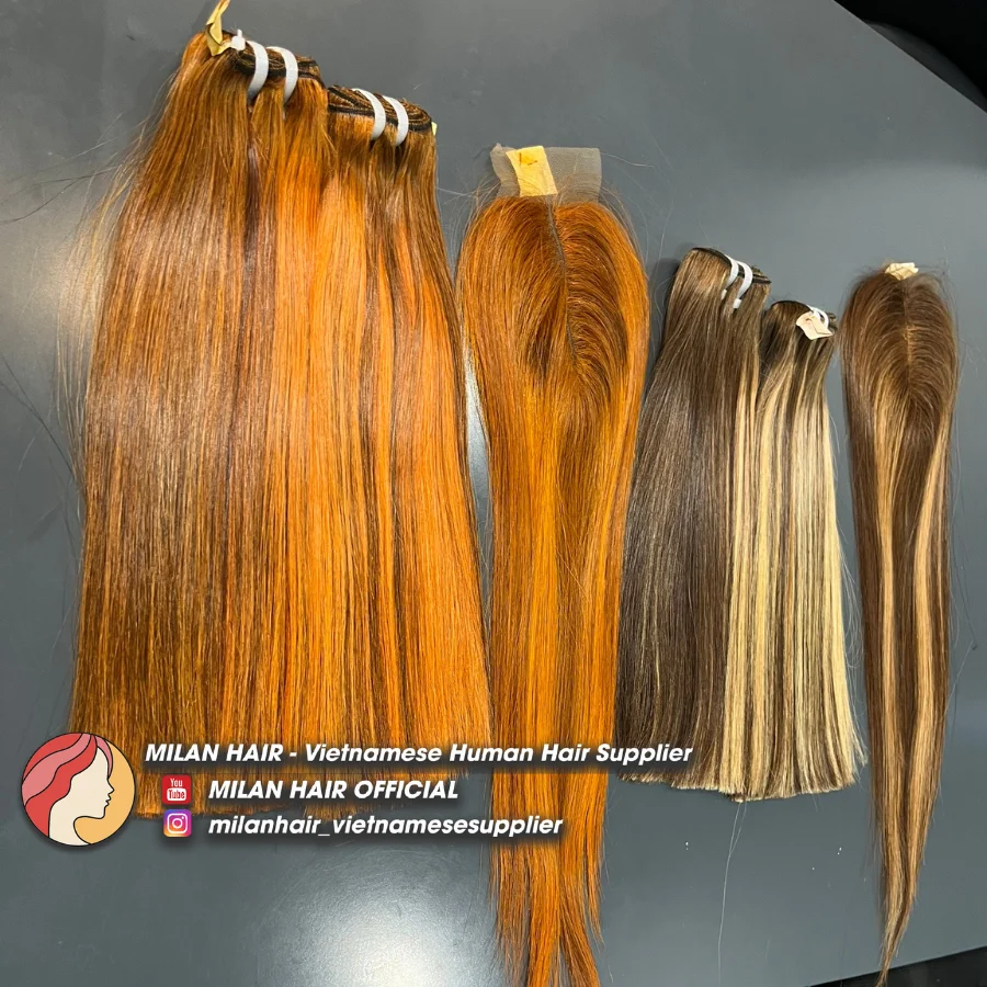 Piano Color wigs for black women 100% Vietnamese human hair Cuticle aligned hair raw virgin