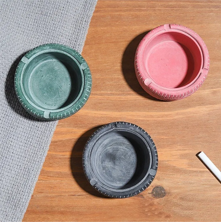 2024 New Personality Home Industrial Style Portable Retro Old Creative Home Tire Ashtray