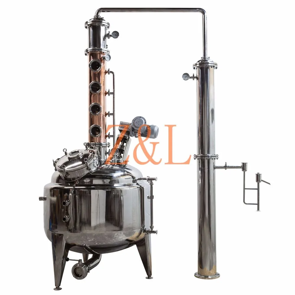 Turn-key 200Lt/26 Gallon Alcohol Distillation Still Equipment Alcohol Distiller beer Making Machine Gin Distillation Sti