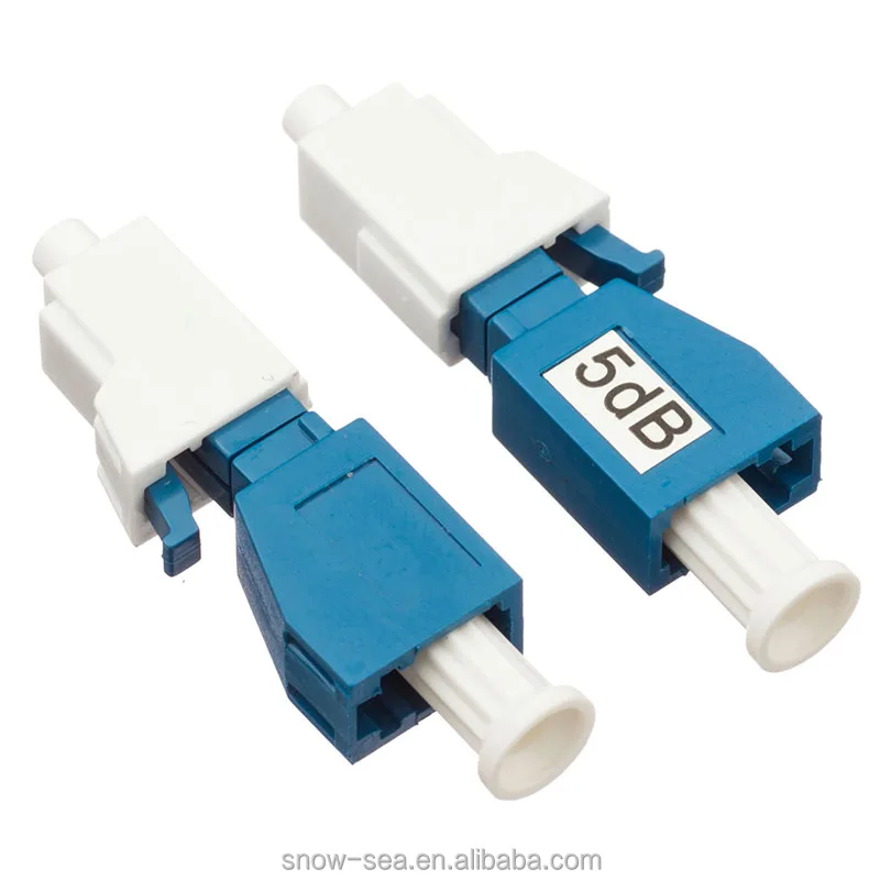 1/2/3/5/7/10/12/15/20dB Fixed Value LC Female to Male Hybrid Fiber Optic Attenuator