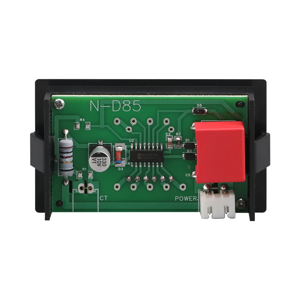 Digital Voltmeter Ammeter AC60-500V LED Display Voltage Current Meters Tester Detector Red Single-phase AC Head Monitoring