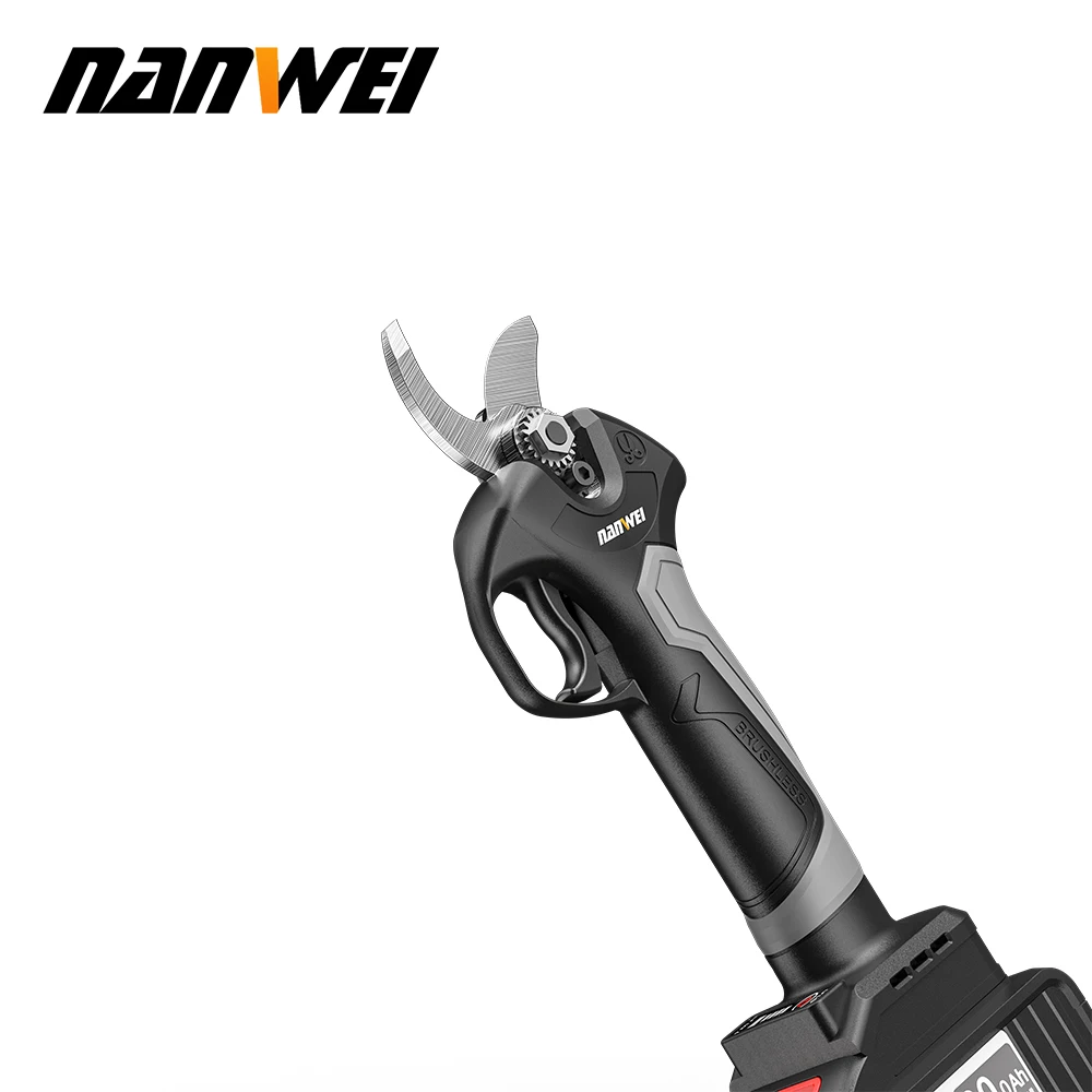 NANWEI Hot Selling Power Shears Battery Powered Charge Garden Tree Pruner Electric Pruning Scissors