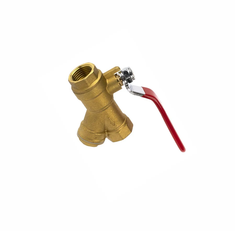 CW617n female 1/2 - 2 inch forged brass strainer ball valve