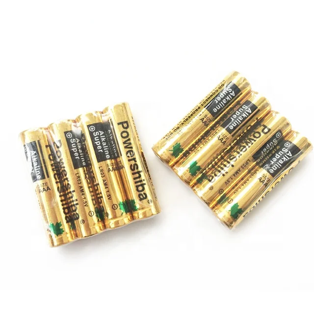 Mercury And Cadmium Free 1.5V LR03 No.7 Battery AAA Alkaline For Remote Control