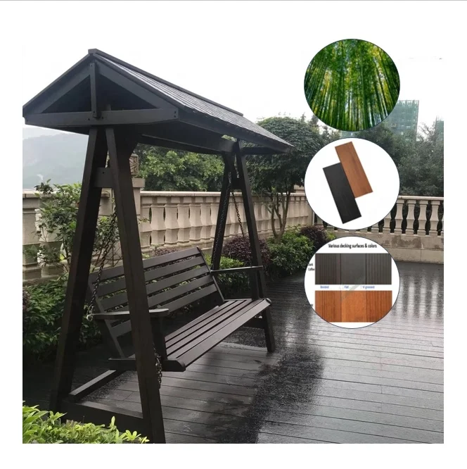 CNC machines DIY making moso bamboo furniture making factory extremely high density 30mm 40mm garden pavilion bamboo beams