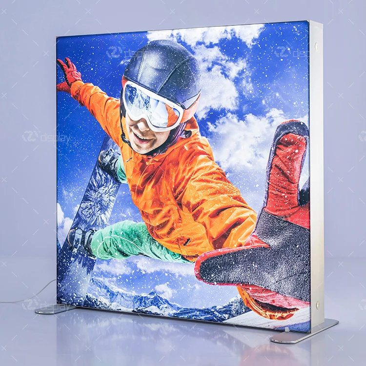 SEGO Modular LED  Backlit Portable Tension Fabric Tool Free Advertising Light Box Banner Stand
