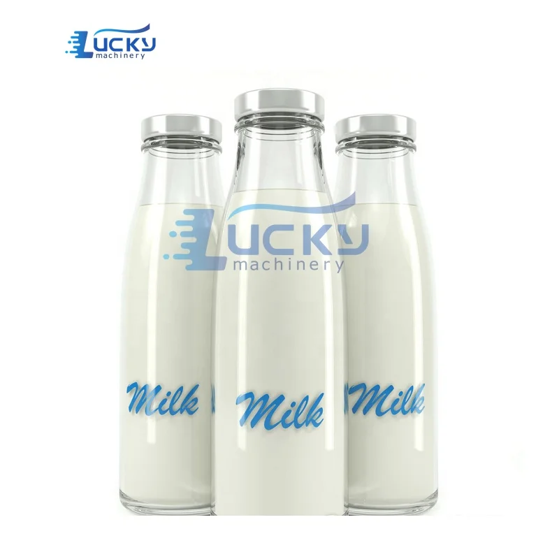Glass Bottle Automatic milk filling machine milk drink filling machine