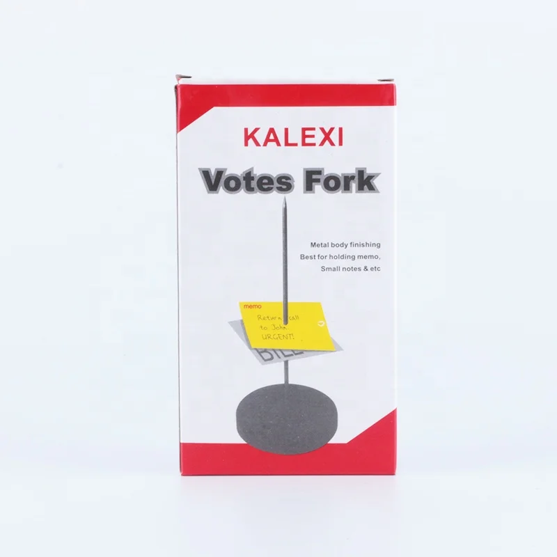 Sturdy And Durable Silver Color Stainless Steel Paper Memo Holder Bill Holder For Restaurant