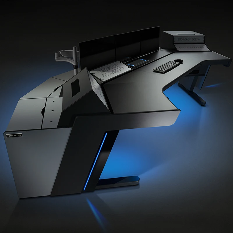 Monitoring console thickened workbench command center console dispatching console video multimedia central control table