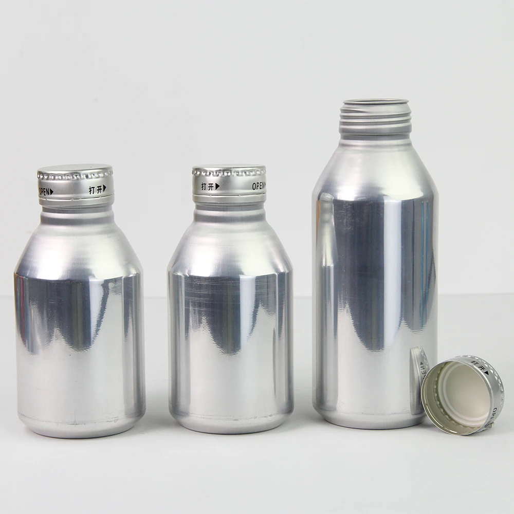 
Custom 330ml plain empty aluminum slim soda cans aluminum beverage bottle for liquor beer and juice With Crown lid 