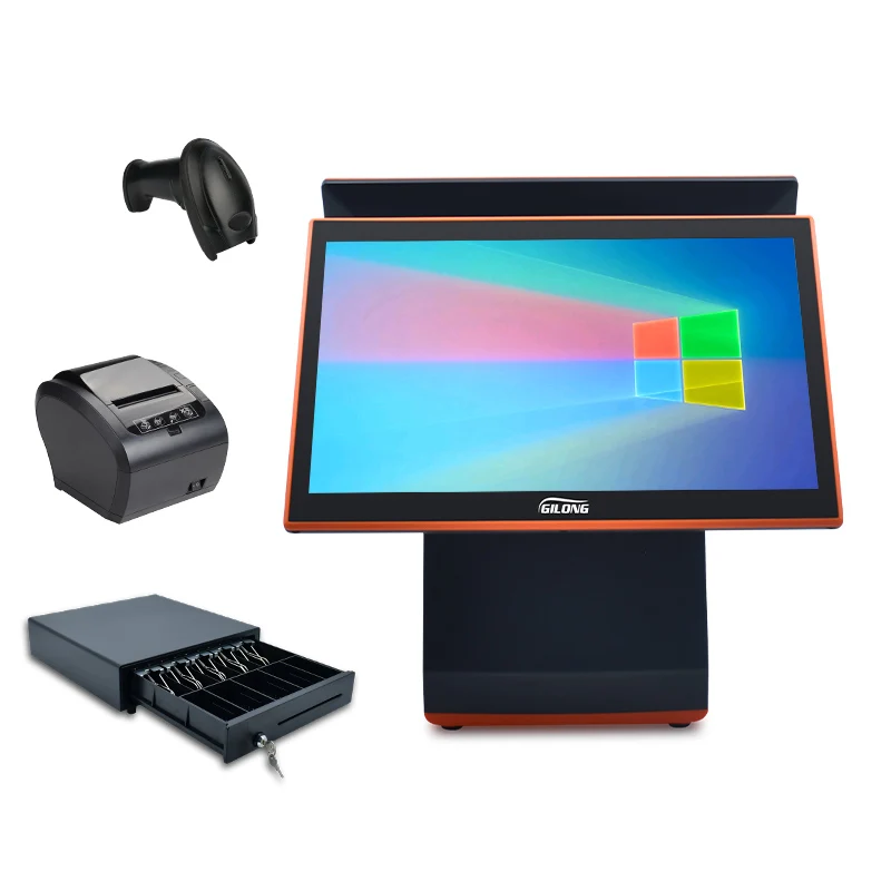 Цена завода емкостный сенсорный экран Windows Pos все в одном кассовый аппарат
