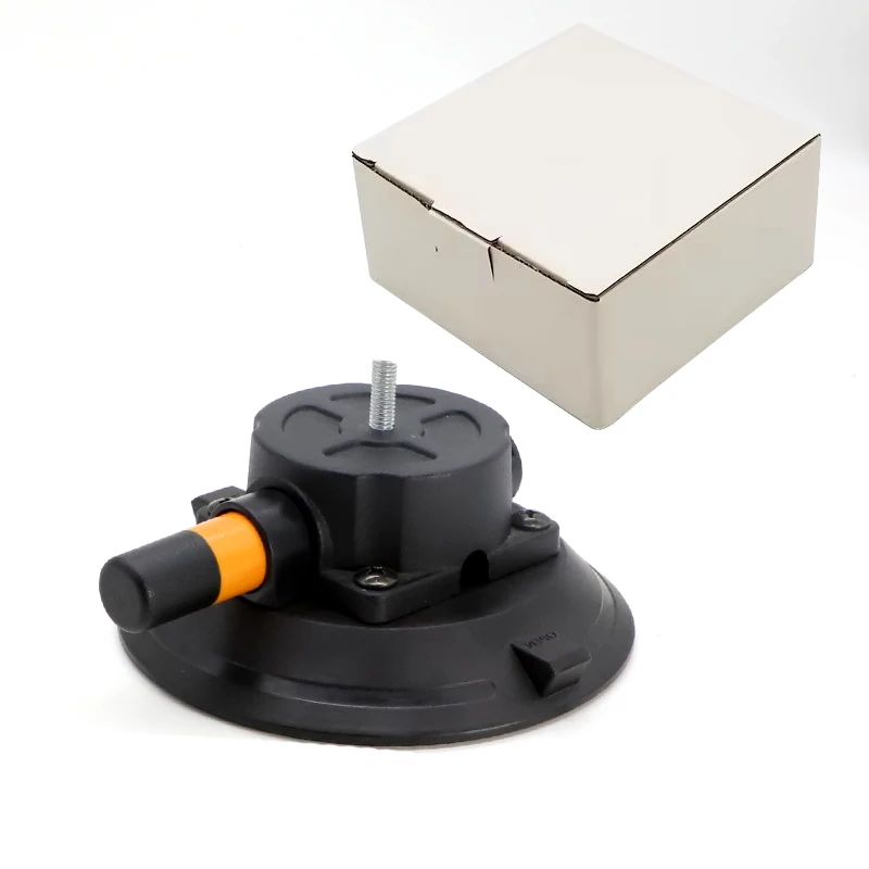 5inch New Size Vacuum Suction Cup Glass Lifter Hand Pump with M6 M8 1/4 3/8 Thread for Car Roof Rack