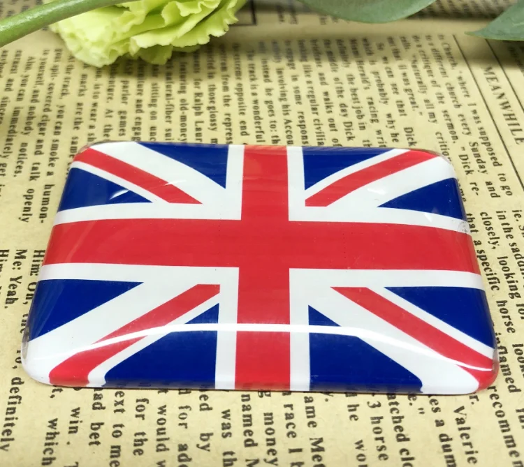 OEM square 48x68mm crystal glass fridge magnet flags for different countries