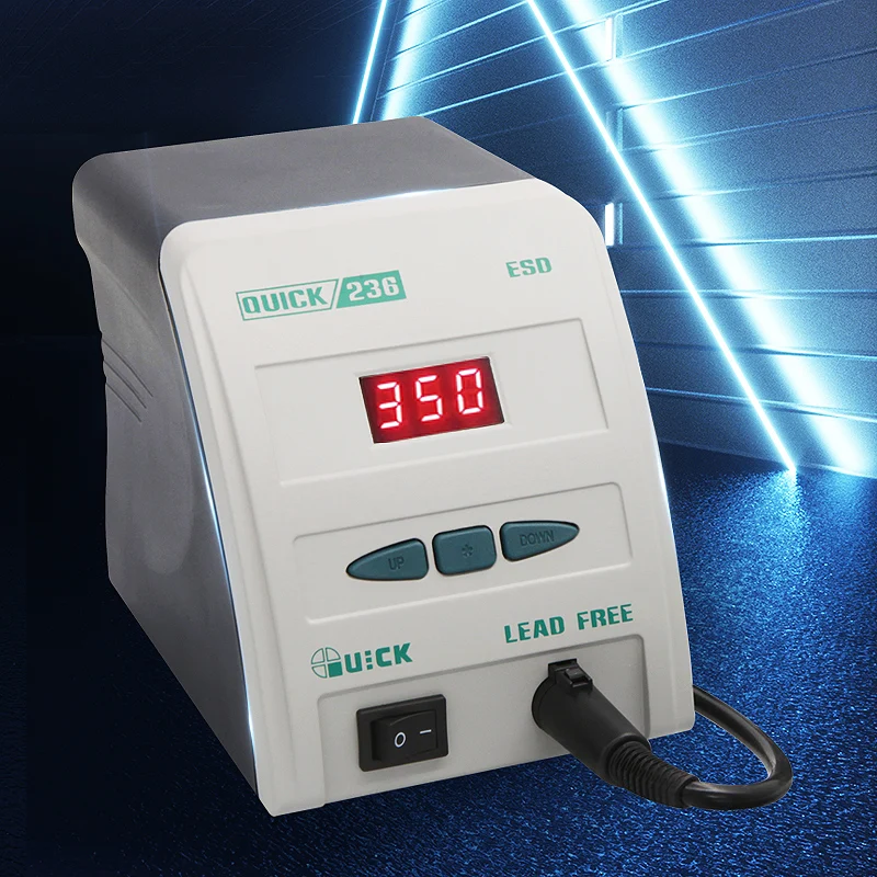 Soldering Iron With Led Display QUICK 236 with auto shutdown and lock function 90W best seller soldering kit