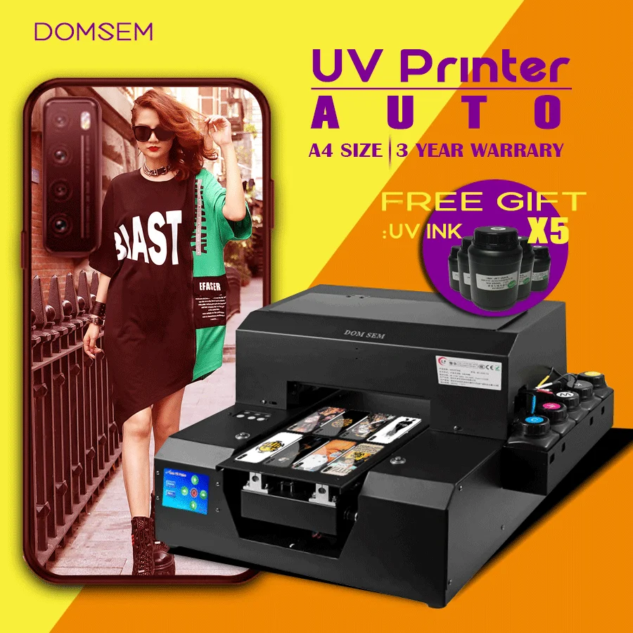 China best  small professional A4 digital flatbed uv  lamp for printer For Metal