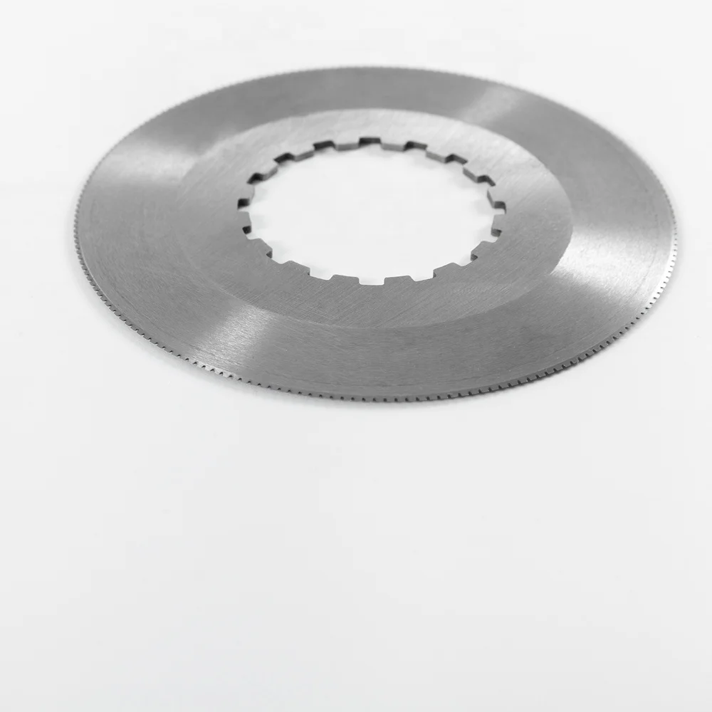 Custom Stainless Steel Food Processing Machinery Parts Circular Knife Meat Cutting Toothed Custom Round Blade