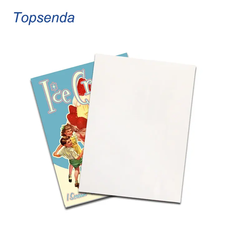 A5 Gloss White HD Photo printing Metal Sign Panel Coating Aluminum sheet Heat transfer Hot selling Sublimation blank