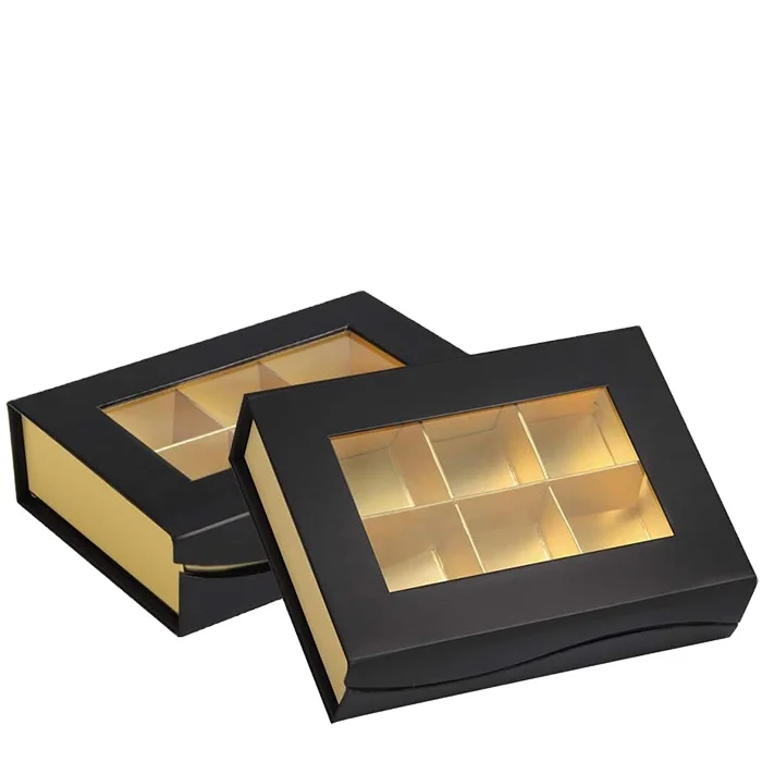 Wholesale high quality chocolate boxes empty mini gift box with magnet adsorption candy packing box