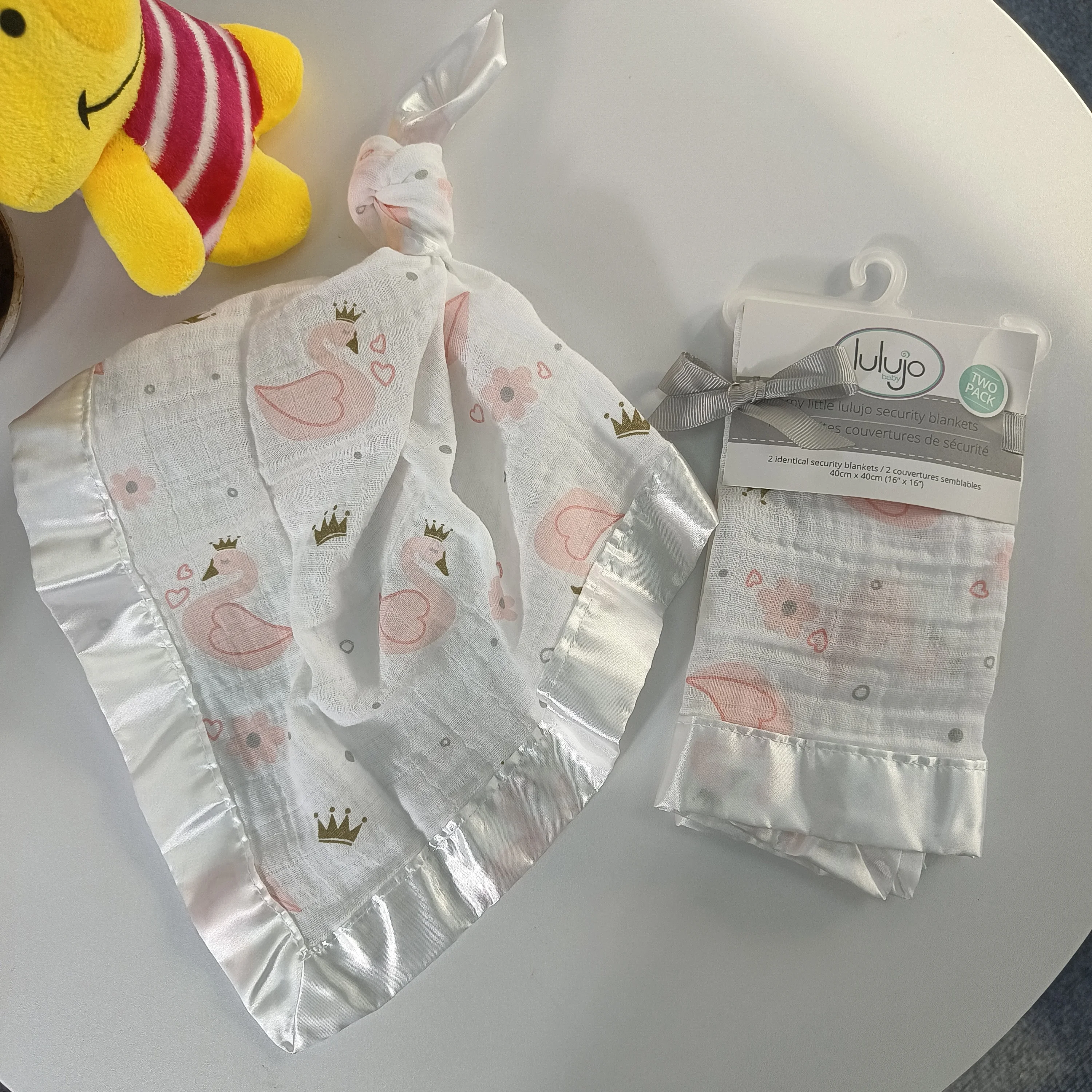Лидер продаж прямая цена с завода безопасная детская Blanket-2pks из атласа для новорожденных