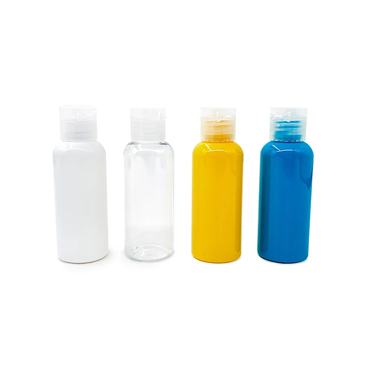 Stock!! 50ml 100ml PET Hand Sanitizer Gel Bottle Flip Top Cap Disc Top Cap PET Plastic Bottles Manufacturer