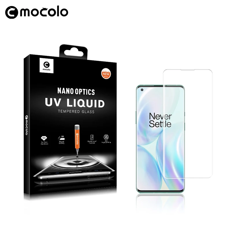 Curved 3D UV Liquid Tempered Glass Screen Protector For one plus 8 pro / one plus 8 / one plus 7 pro mobile phone