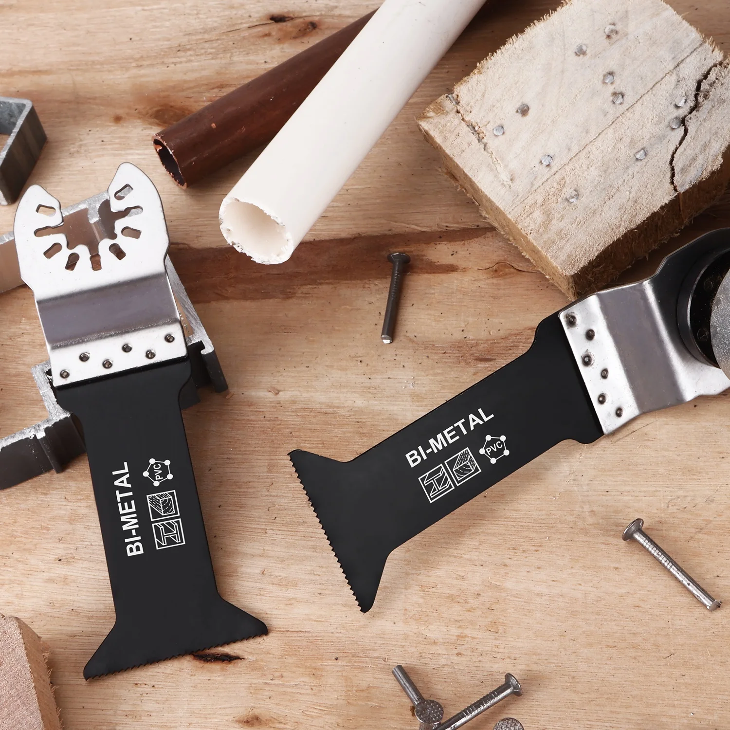 Multi Tool Blade Long Wood Metal Professional Bi-Metal Oscillating Multi Tool Blade For Cutting Wood with Nails Quick Change