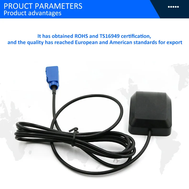 Custom  Passive Gps Antenna With Fakra Connector Fakra Mfd2 Rns2 Rns 510 Mfd3 Rns-e For Vw Skoda For Benz For Audi