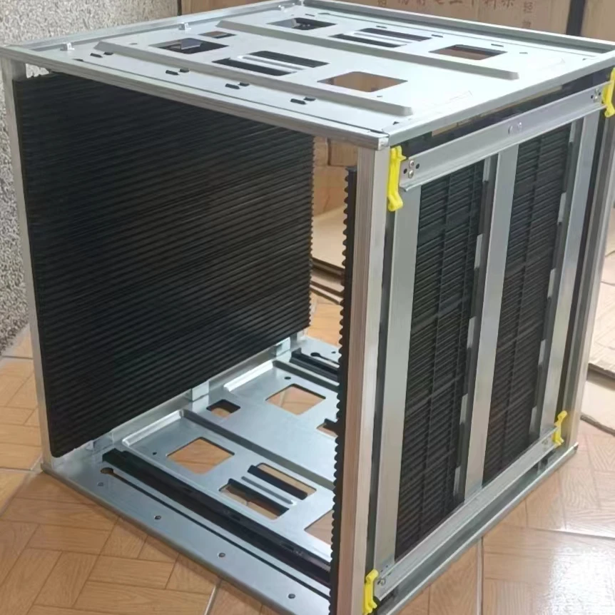 Electronic ESD SMT Rack Black PCB Packing Storage Component Container Plastic Circulation Bin Conductive Tray Antistatic Box