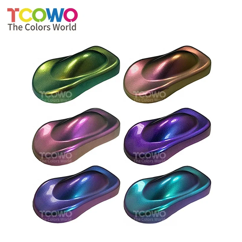Good Quality Holographic Glitter Powder Shiny Transparent Chameleon Pearl Pigment Powder for Automotive Paint