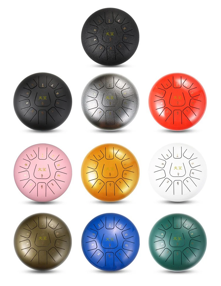 
Steel Tongue Drum Tank Drum Panda Drum 10 inch 11 notes 