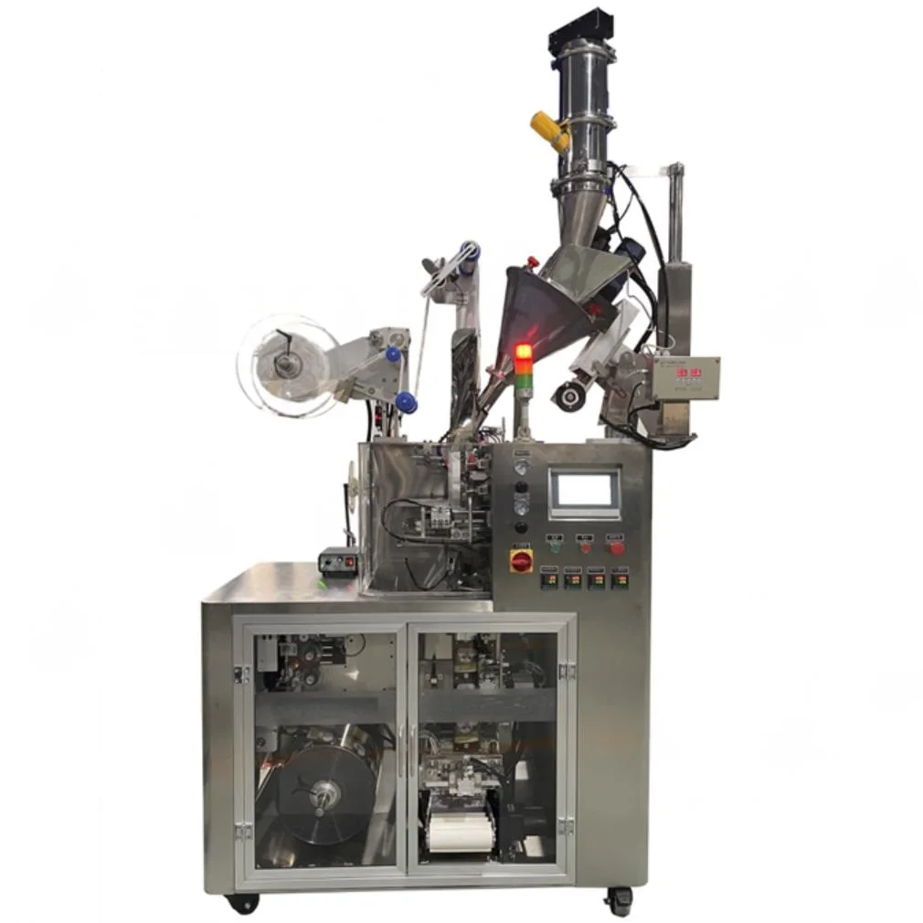 Full Automatic Hanger Ear Roll Filter Drip Coffee Powder Bag Packing Machine with Nitrogen Generator Filling System