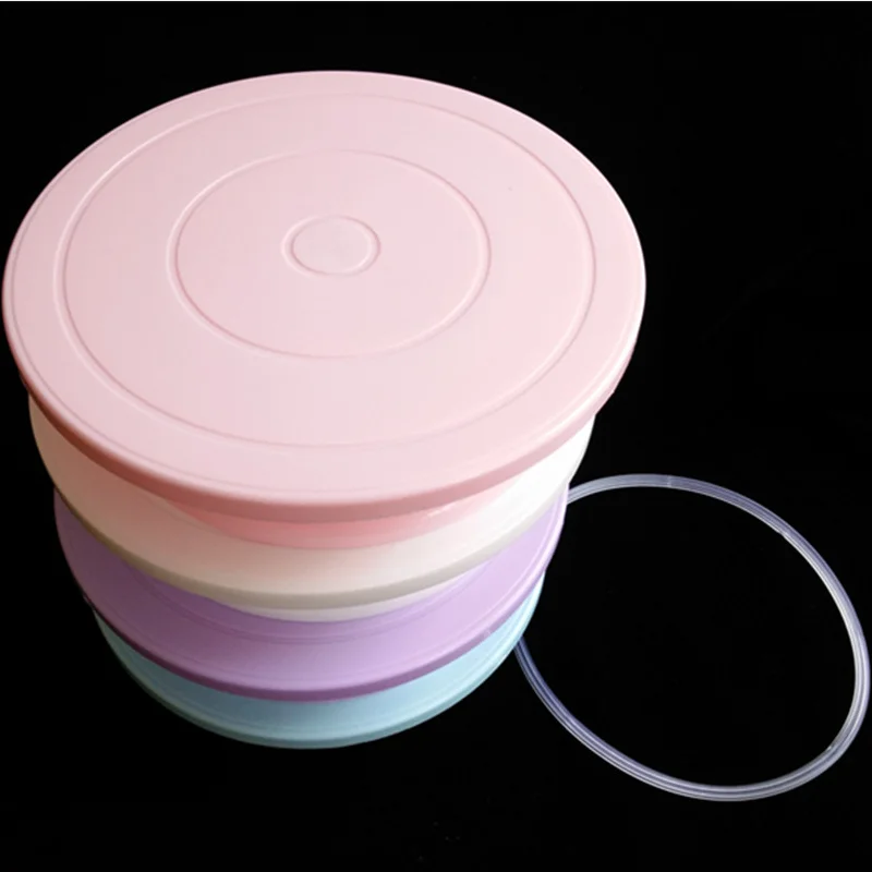 
Colour cake decorating turntable plastic kitchen supplies DIY baking tool 28cm decoration table 