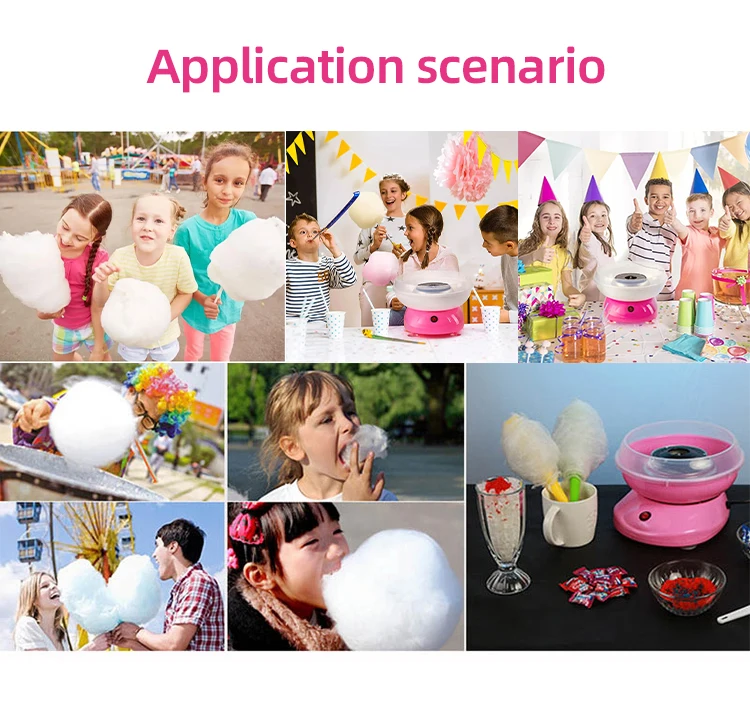 Portable Marshmallow Making Machine Home Automatic Electric DIY Sweet Candy Floss Sweet Mini Marshmallow Making Machine Kids Gif