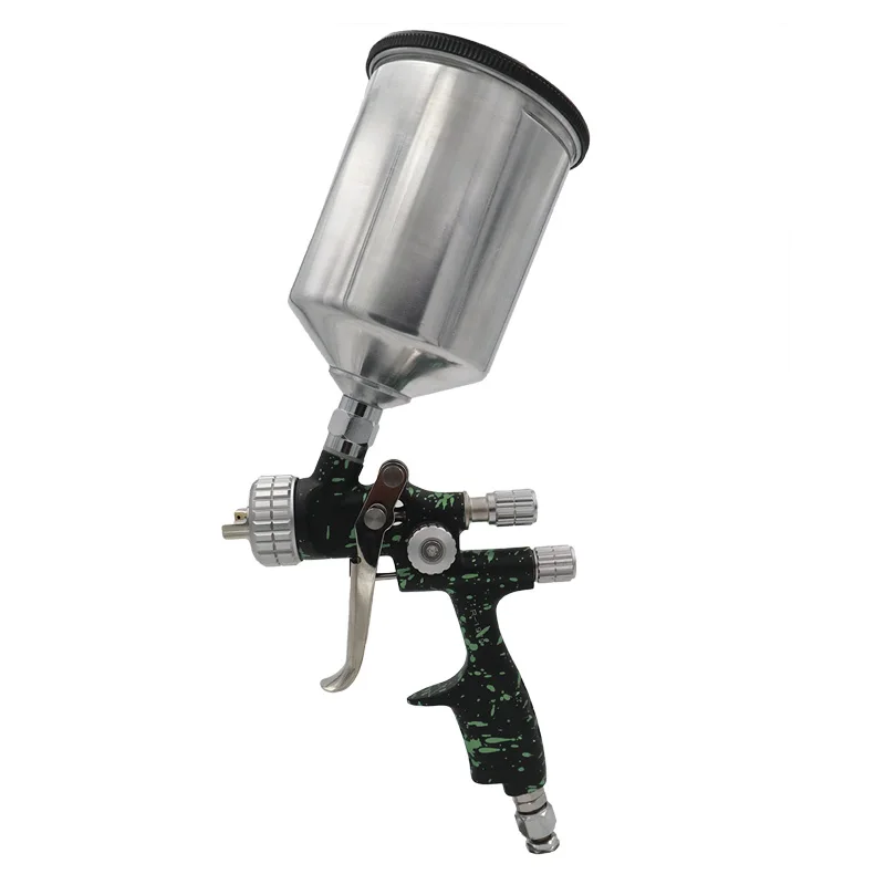 Manual Multi-functional repairable sprayable air pneumatic spray gun  painting mini with Metal Swivel Cup