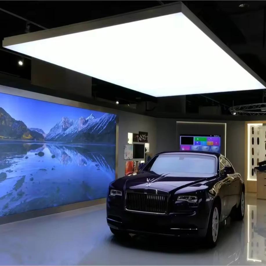 (11) Customized Stand LED Lightbox Ceiling Hanging Sign for Exhibition Booth