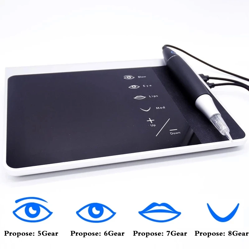 New Arrivals Full Touch Panel Permanent Makeup Microblading Pen Mts Lip Eyebrow Tattoo Machine Set