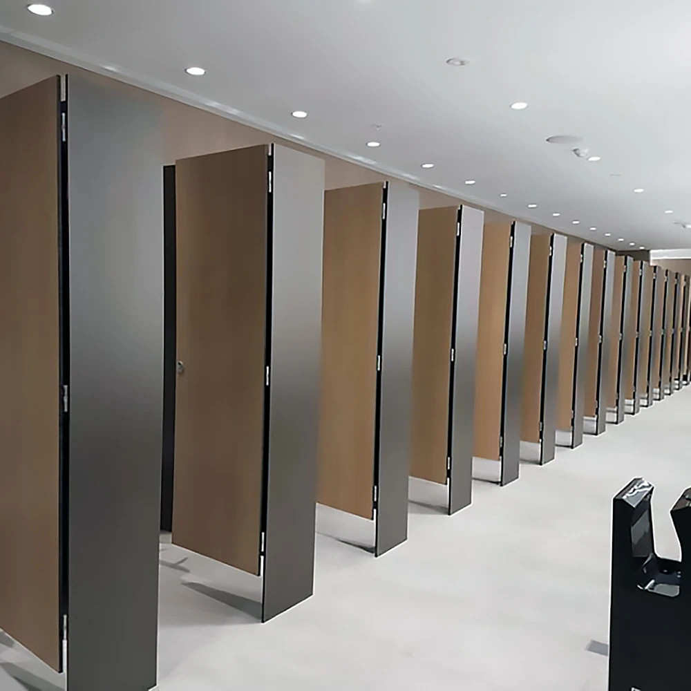 Plastic Laminate Office Toilets phenolic Compact Hpl Toilet Partitions bathroom Cubicles Toilet In Stall