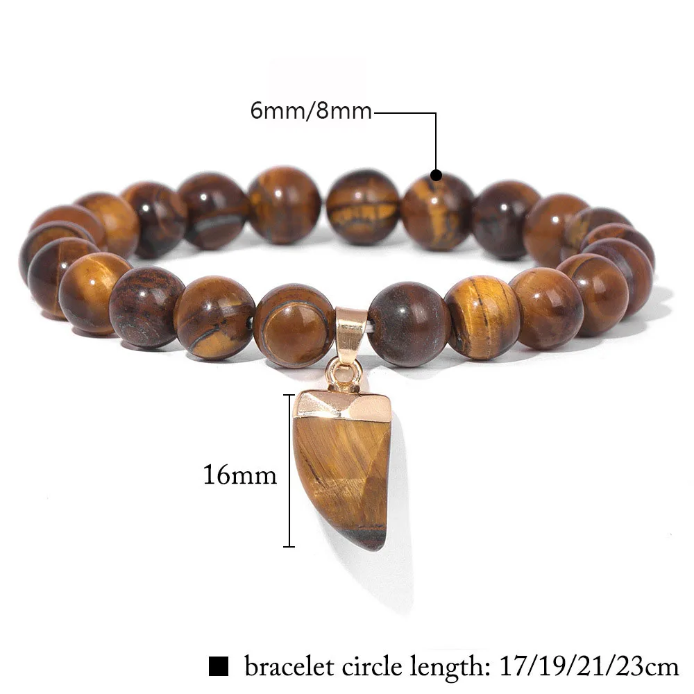 Crystal Beads Natural Stone Moon Stainless Steel Spacer Bracelet Gemstone Crystal Beads Bracelet for women