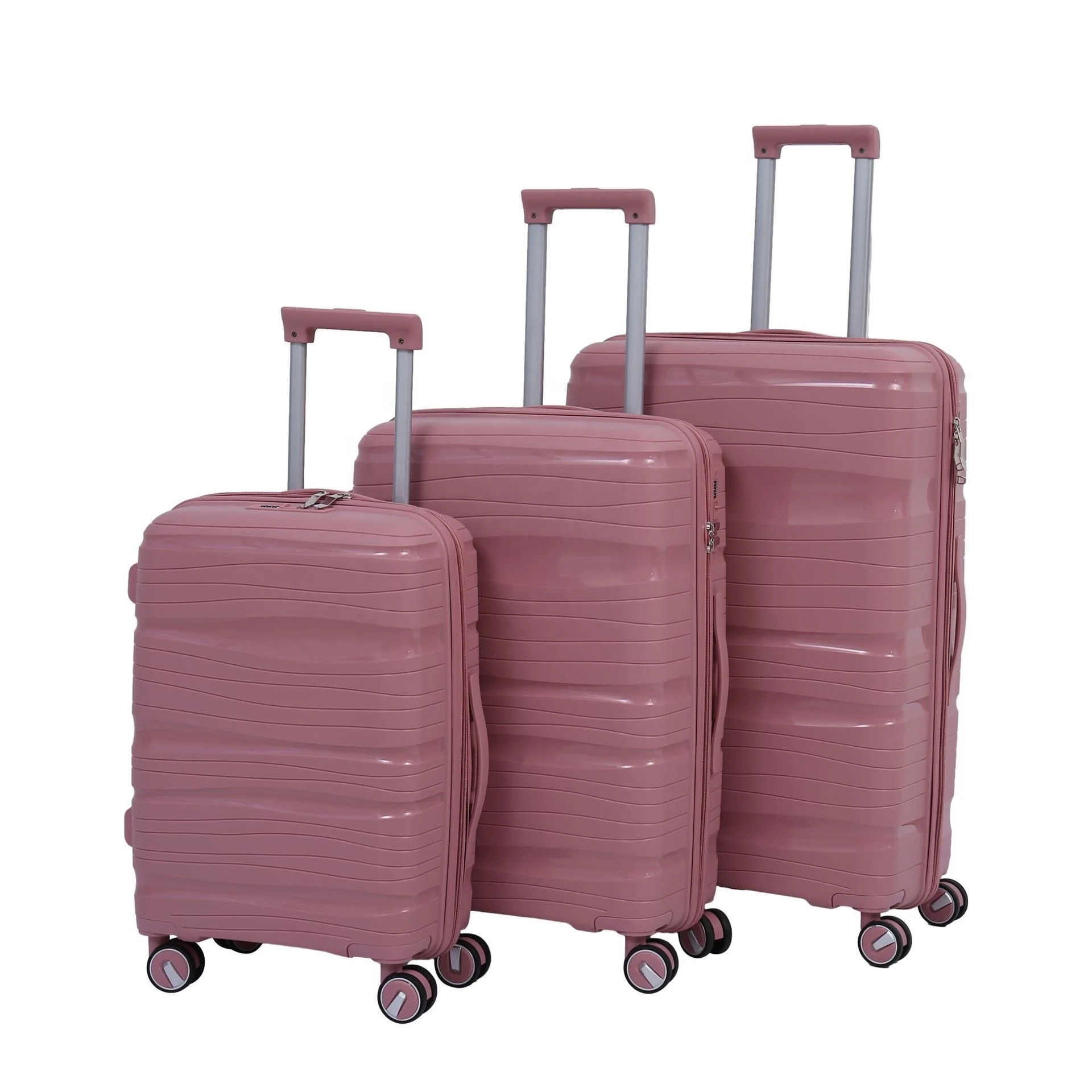 Высокопроизводительный новейший дизайн Лидер продаж полипропиленовая расширяемая сумка для переноски 3 шт. дорожная багажный комплект чемодан