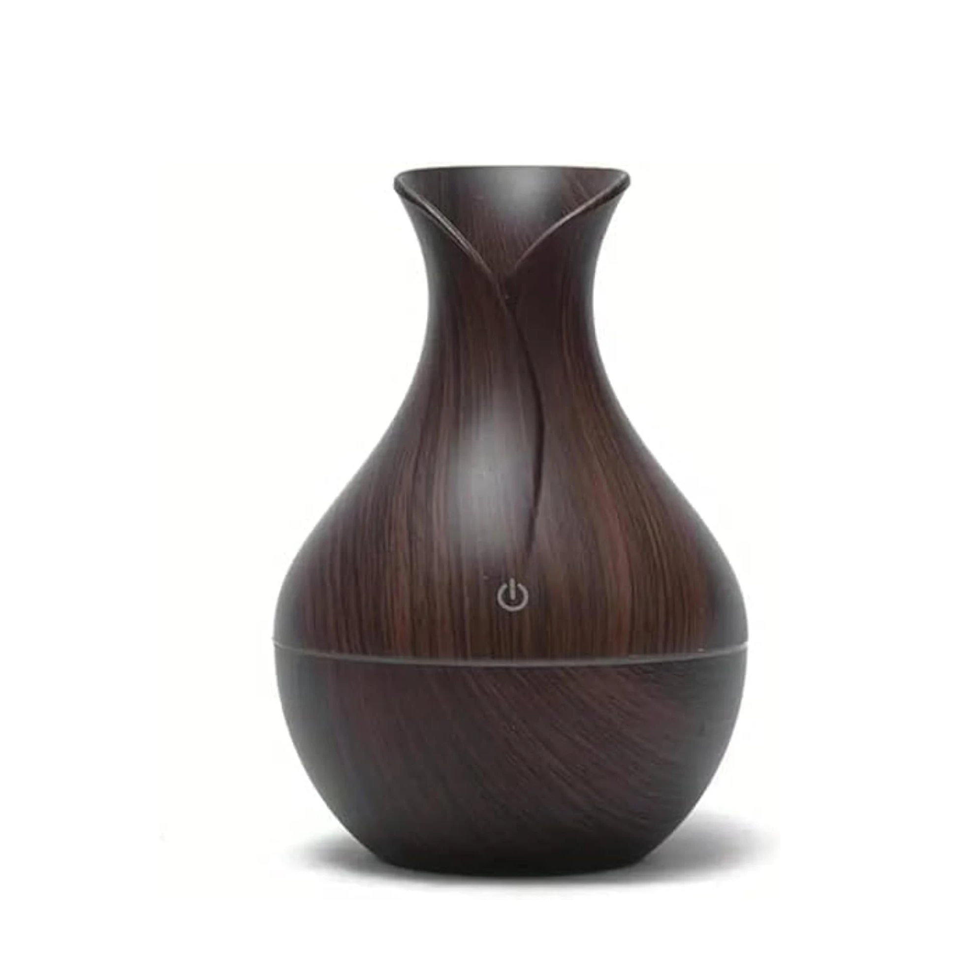 300ML flower vase usb humidifier ultrasonic air freshener humidifier wood grain essential oil atomizer aroma diffuser for home