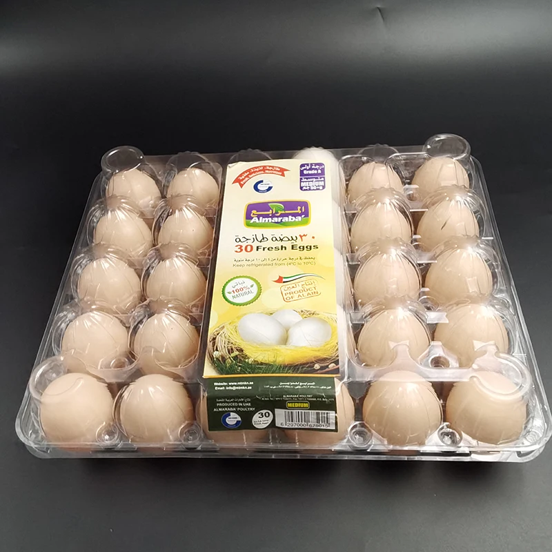 30 hole customized pet environmental friendly plastic flip egg tray