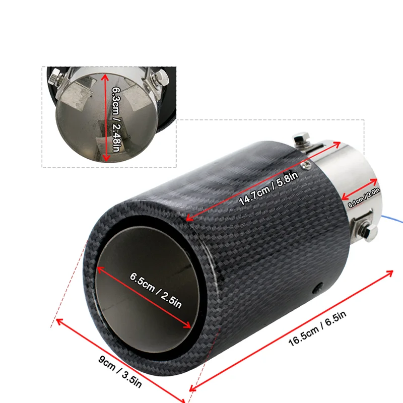 Car Turbo Sound Whistle Simulator Vehicle Refit Device Exhaust Pipe Turbo Sound Whistle Car Muffler Carbon Fiber Light